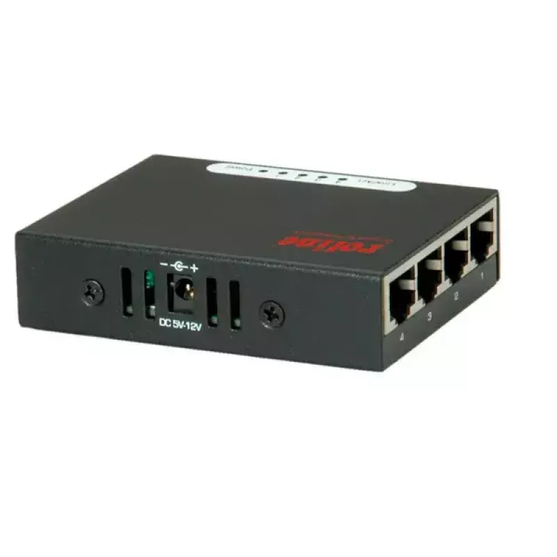 Gigabit Ethernet -kytkin ROLINE Pocket 4 porttia