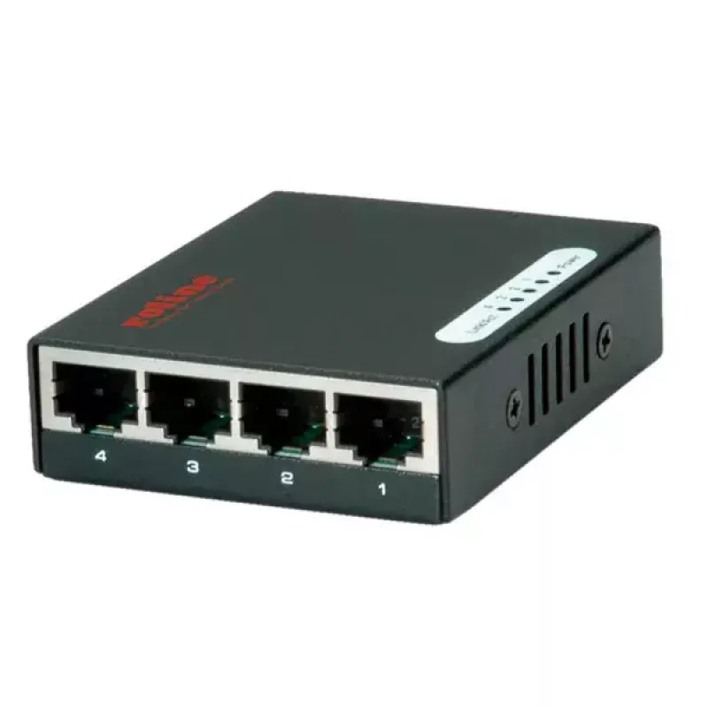 Gigabit Ethernet -kytkin ROLINE Pocket 4 porttia