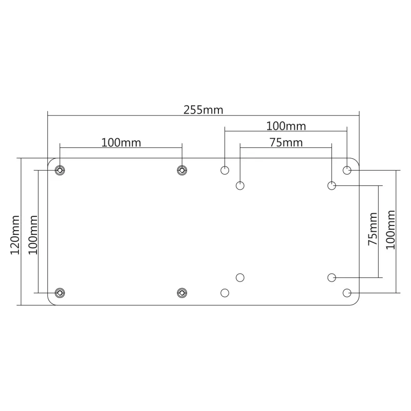 Laitetasо InLine 23176A VESA 75/100 yhteensopiva Intel NUC:lle