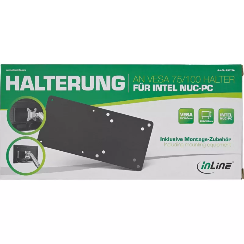 Laitetasо InLine 23176A VESA 75/100 yhteensopiva Intel NUC:lle