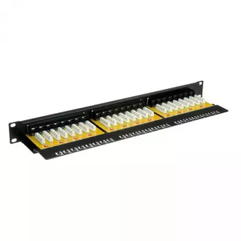 VALUE Patchpanel Cat.6/Class E 24 porttia UTP musta