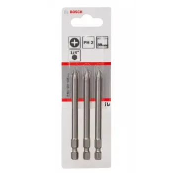 Ruuvauskärjet Bosch 2607001535 erittäin kova PH2 3 kpl 89 mm
