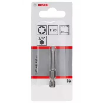 Ruuvauskärki Bosch 2607001636 T20 erittäin kova 49 mm
