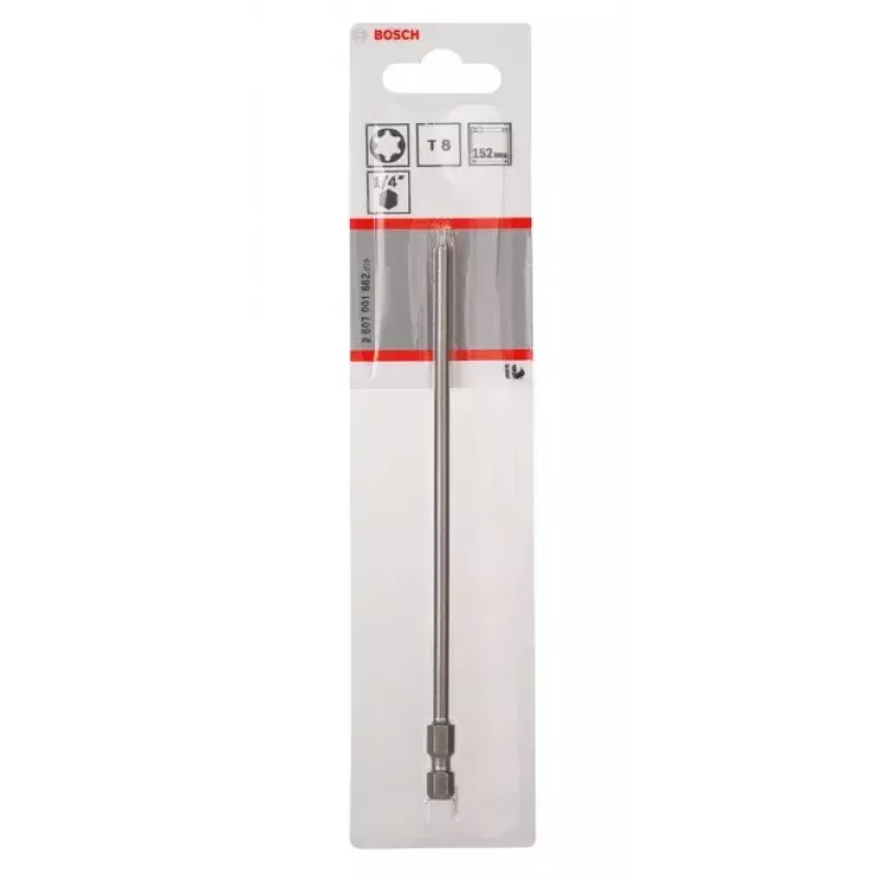 Bosch 2607001662 Torx-ruuvimeisselin kärki T8 erittäin kova E 6,3, 1 kpl