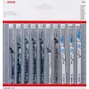 Bosch 2 607 011 170 pistosahan-/kuviosahan-/puukkosahanterä pistosahanterä 10 kpl