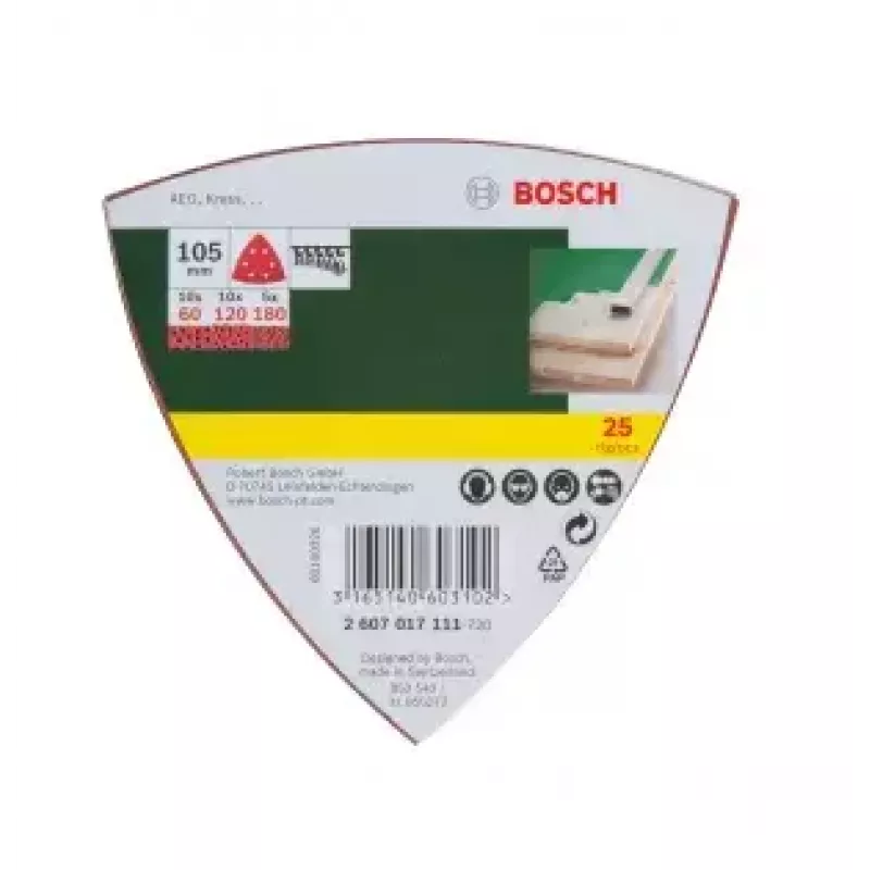 Bosch 2607017111 25 kpl hiomapapereita