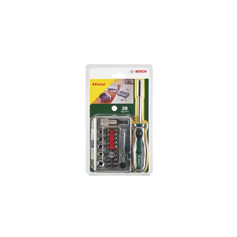 Ruuvimeisselin bittisarja Bosch 2 607 017 331 27 kpl kuusiokanta hylsy Torq-Set ristipää