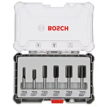 Bosch Jyrsinteräsarja (urajyrsimet), 6 kpl, 6 mm varsi, 2607017465