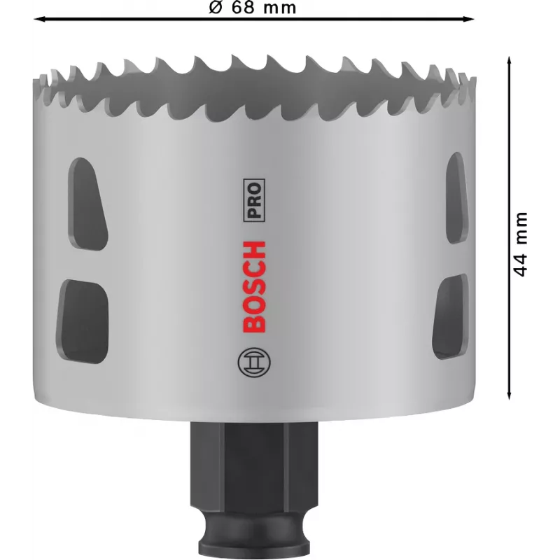 Reikäsaha Bosch PRO 68 mm Progressor PC Plus – malli 2608594398 metallille ja puulle