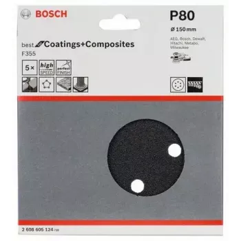 Bosch F355 -hiomapaperi 5 kpl