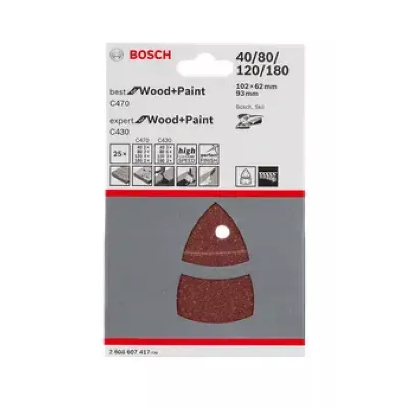 Bosch 2608607417 -hiomalevy 2 kpl