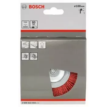 Bosch 2 608 622 055 Kuppiharja, nailon korundilla, 100 mm