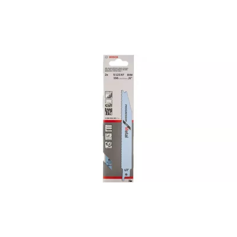 Puukkosahanterä Bosch S 123 XF Progressor for Metal 10 cm HCS
