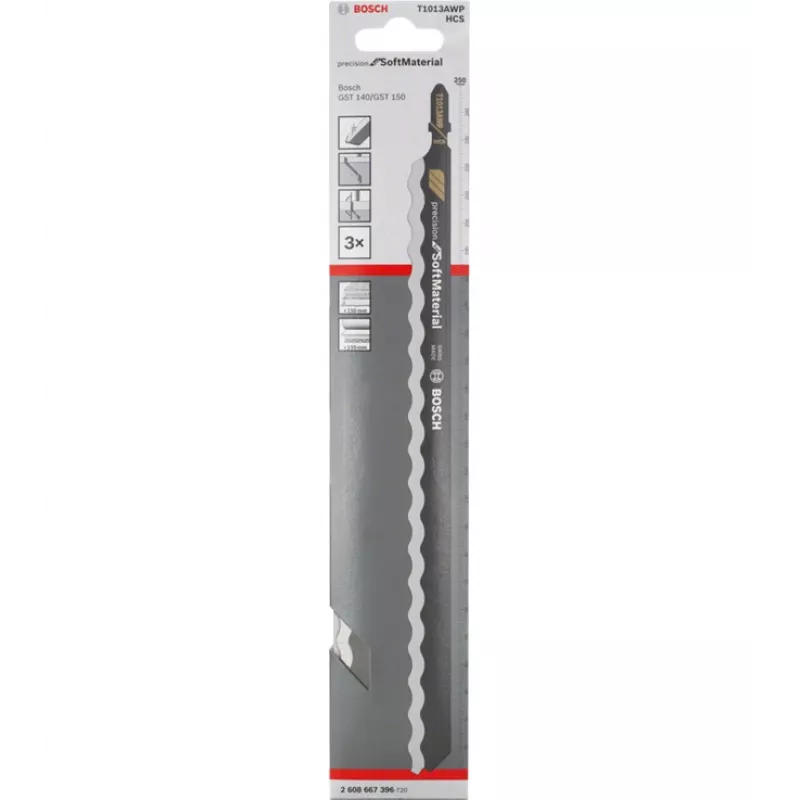 Bosch 2608667396 pistosahanterä hiiliteräs (HCS) 3 kpl