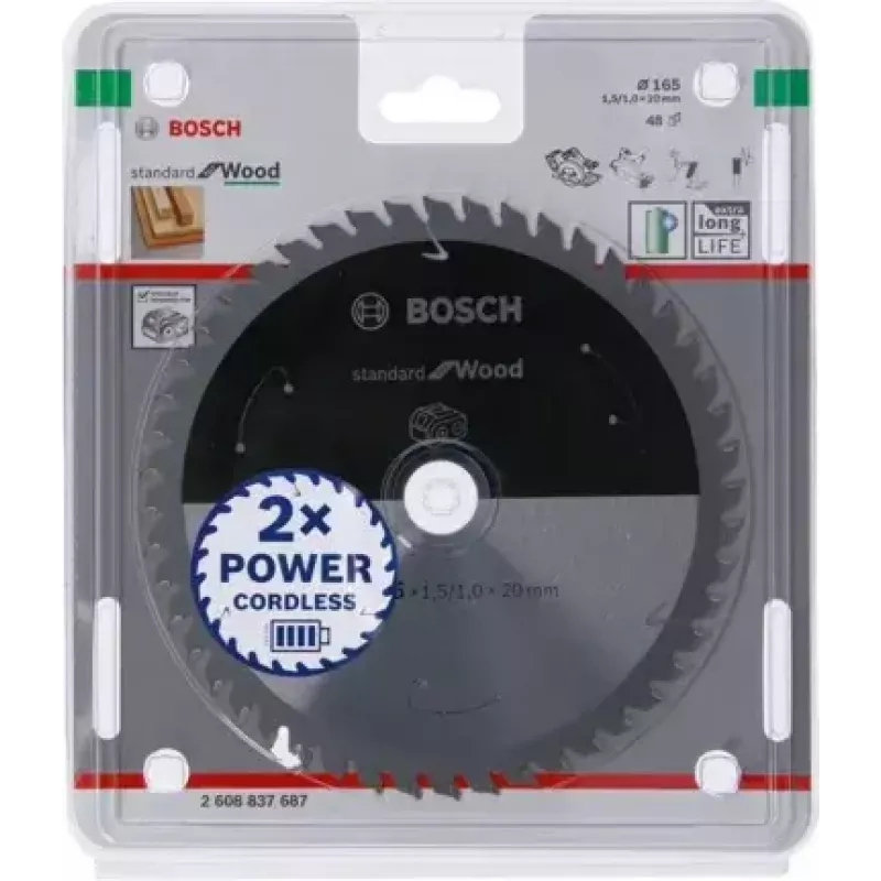 Bosch STANDARD FOR WOOD sirkkelinterä 16,5 cm 1 kpl