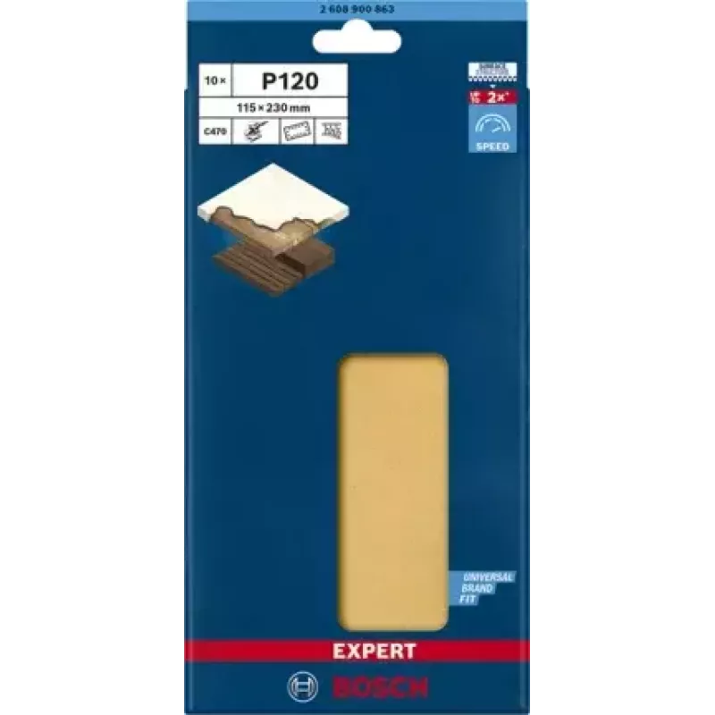 Bosch 2 608 900 863 hiomapaperi puulle