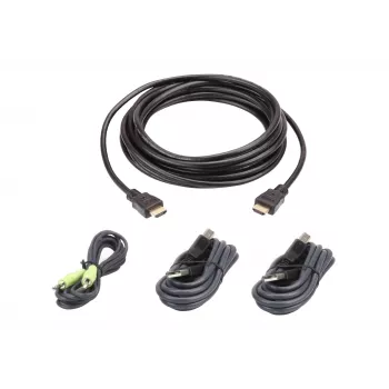 ATEN 2L-7D03UHX4 USB HDMI Secure KVM Cable Kit, 3 m