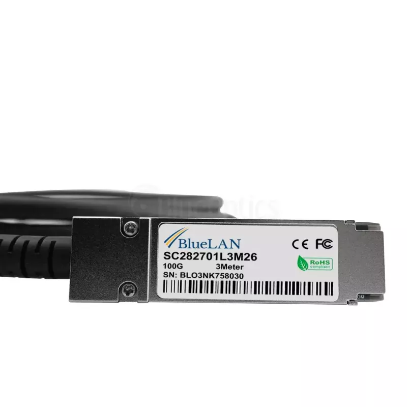 BlueOptics InfiniBand/kuitu-kaapeli 5 m QSFP28 4xSFP28 musta