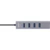 InLine USB-C 3.2 -monikeskitin (4x USB-A 5Gb/s), OTG, alumiinikotelo