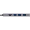 InLine USB 3.2 USB-C -monikeskitin (3x USB-A + USB-C) - kortinlukija - HDMI - OTG