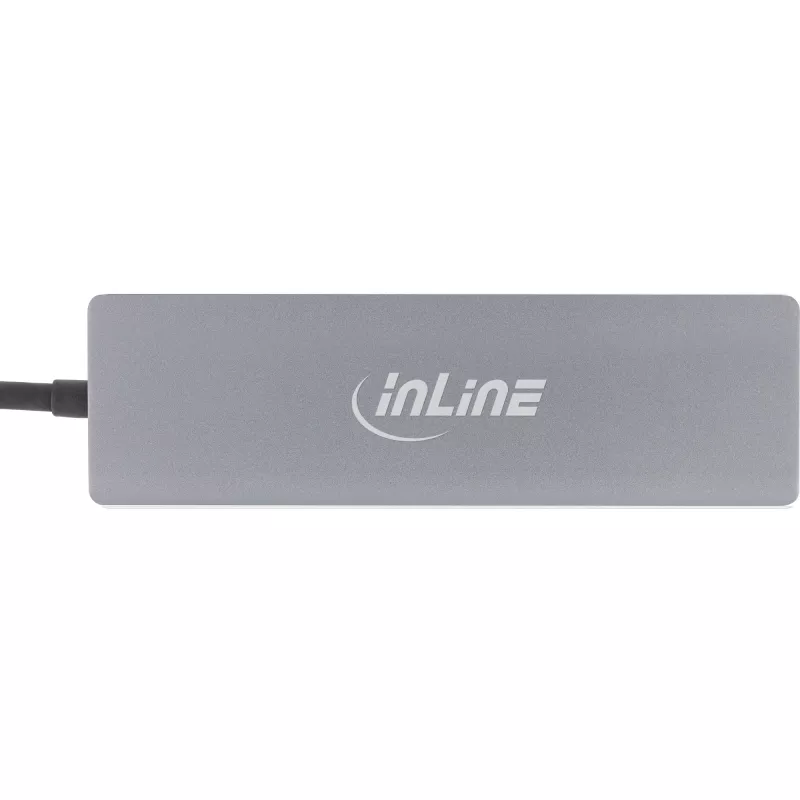 InLine USB 3.2 USB-C -monikeskitin (3x USB-A + USB-C) - kortinlukija - HDMI - OTG