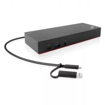 Lenovo ThinkPad Hybrid USB-C ja USB-A -telakointiasema johdollinen USB 3.2 Gen 2 (3.1 Gen 2) Type-C musta