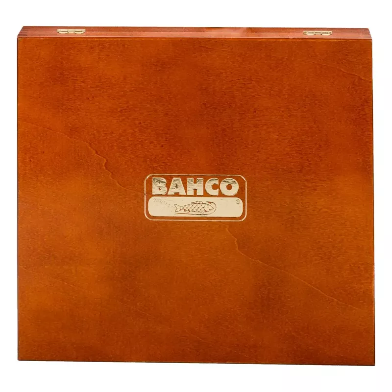 Bahco 424P-S8-EUR Taltta-sarja, 8 kpl, 6-36 mm, puulaatikossa