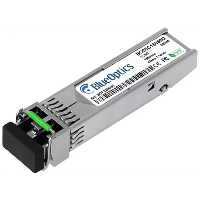 Kuitu-SFP-lähetin-vastaanotin BlueOptics 430-4536-BO 80000 m alumiini