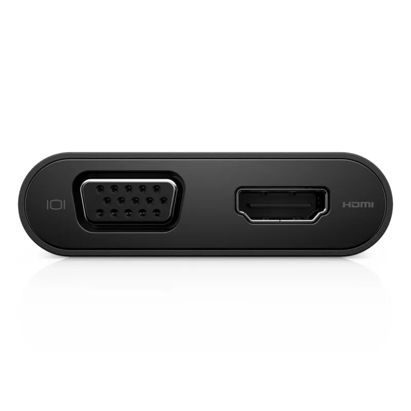 USB-C-keskitin DELL USB-C - HDMI / VGA / Ethernet / USB 3.0 musta
