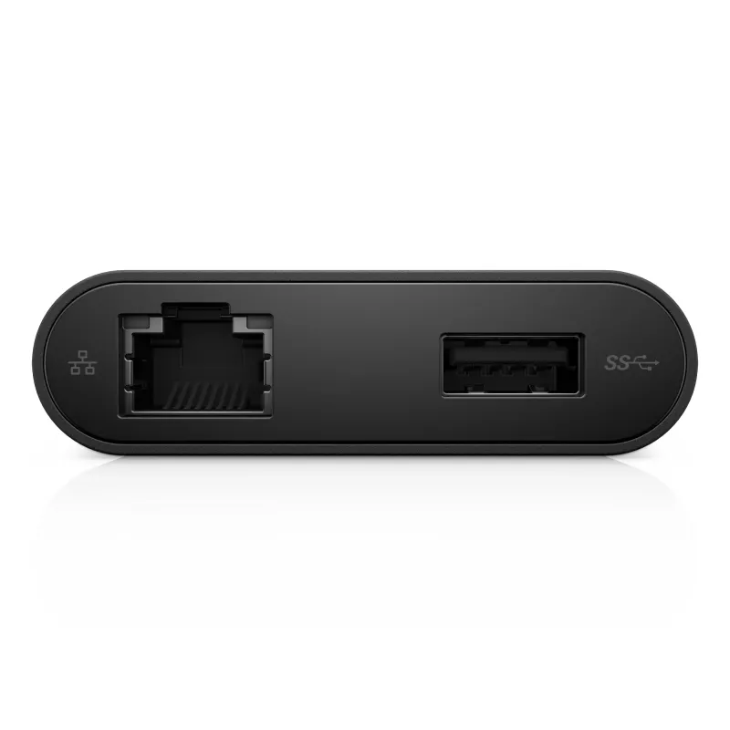 USB-C-keskitin DELL USB-C - HDMI / VGA / Ethernet / USB 3.0 musta