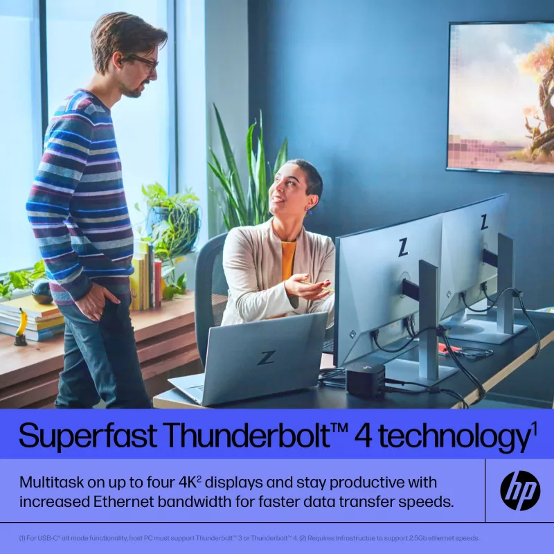 HP Thunderbolt Dock 120W G4 langallinen telakointiasema musta