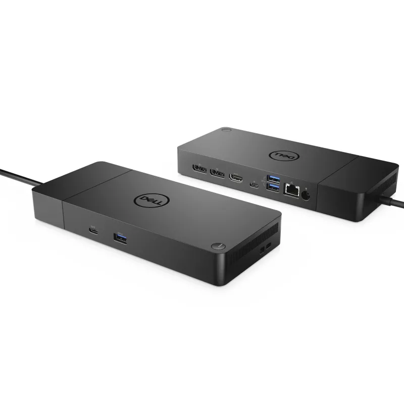 DELL WD19S-180W (ilman virtalähdettä) langallinen USB 3.2 Gen 2 (3.1 Gen 2) Type-C musta
