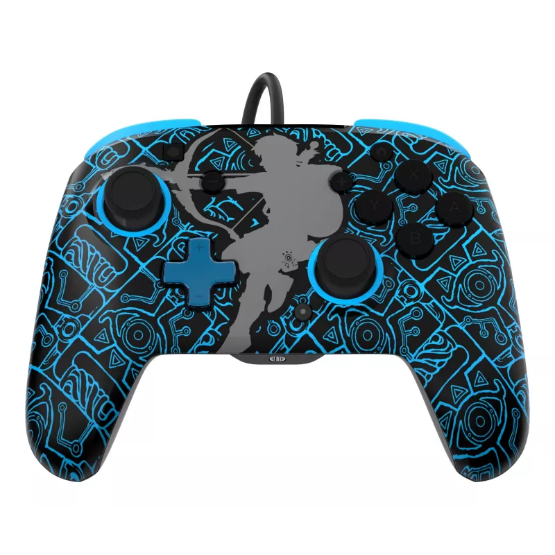 PDP Nintendo Switch Sheikah Shoot REMATCH GLOW -ohjain, peliohjain, Nintendo Switch, Nintendo Switch Lite, Nintendo Switch OLED, D-pad, Home-painike, analoginen / digitaalinen, johdollinen, USB