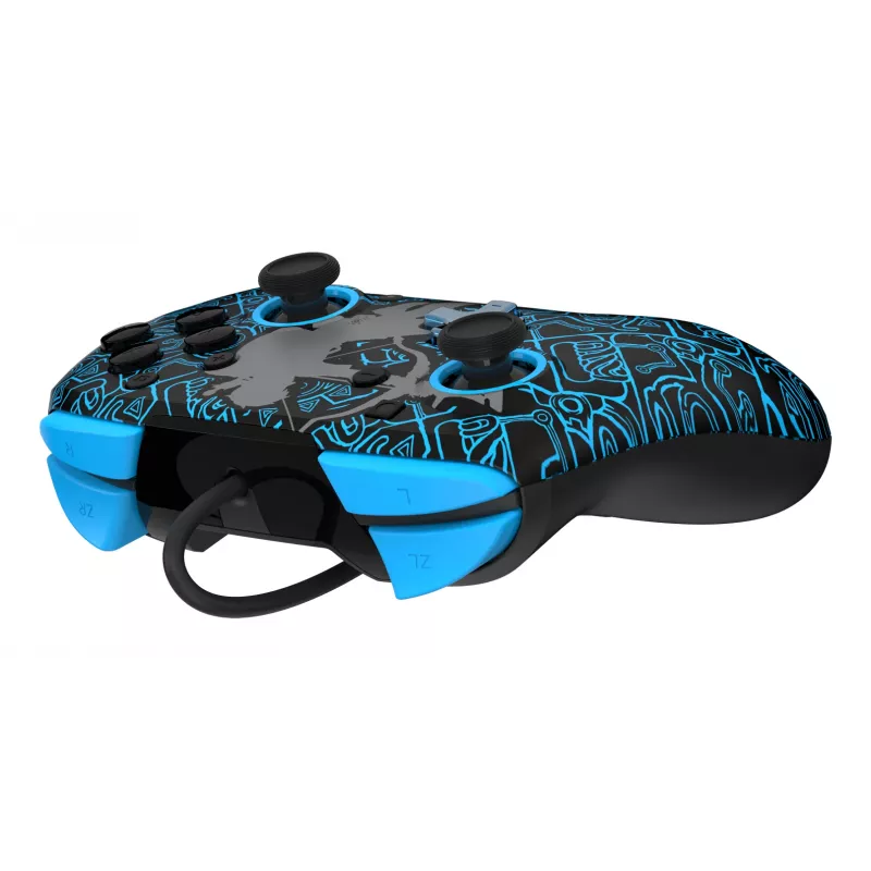 PDP Nintendo Switch Sheikah Shoot REMATCH GLOW -ohjain, peliohjain, Nintendo Switch, Nintendo Switch Lite, Nintendo Switch OLED, D-pad, Home-painike, analoginen / digitaalinen, johdollinen, USB