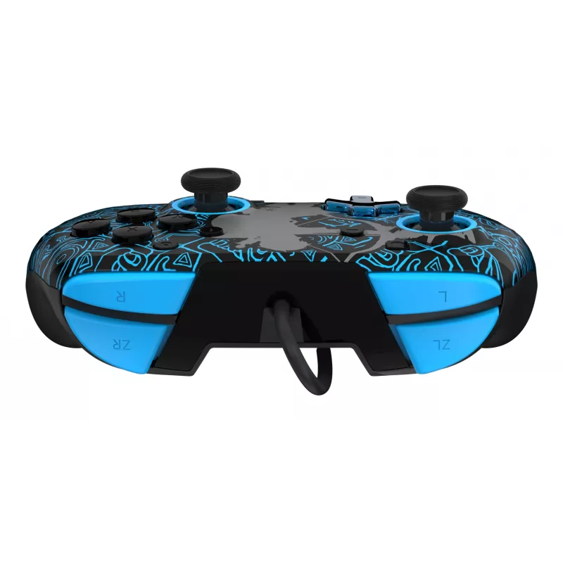 PDP Nintendo Switch Sheikah Shoot REMATCH GLOW -ohjain, peliohjain, Nintendo Switch, Nintendo Switch Lite, Nintendo Switch OLED, D-pad, Home-painike, analoginen / digitaalinen, johdollinen, USB
