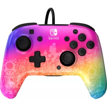 PDP REMATCH johdollinen ohjain: Star Spectrum Nintendo Switchille, Nintendo Switch - OLED-malli