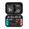 PDP Commuter Case - Elite Edition, kotelo, Nintendo, musta, harmaa, Nintendo Switch, Nintendo Switch Lite, Nintendo Switch OLED, iskunkestävä, naarmuuntumaton, vetoketju