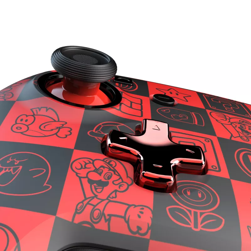 PDP REMATCH GLOW musta, vihreä, punainen peliohjain analoginen / digitaalinen Nintendo Switch, Nintendo Switch OLED