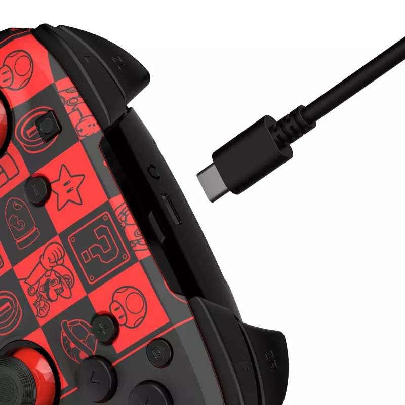 PDP REMATCH GLOW musta, vihreä, punainen peliohjain analoginen / digitaalinen Nintendo Switch, Nintendo Switch OLED