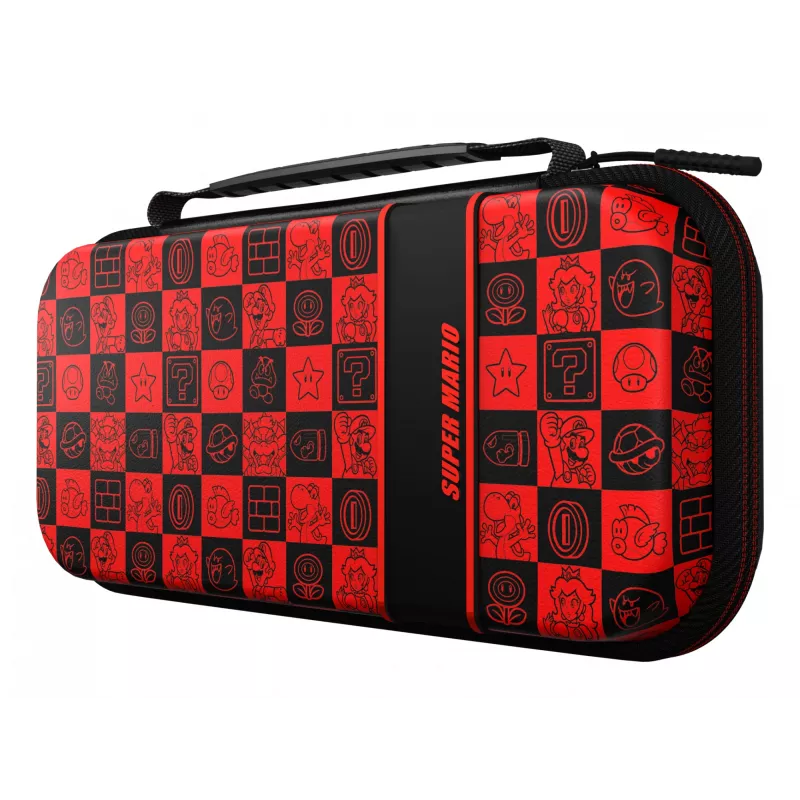 PDP Travel Case Plus GLOW: Super Icon, Nintendo Switchille, Nintendo Switch Lite, Nintendo Switch – OLED-malli