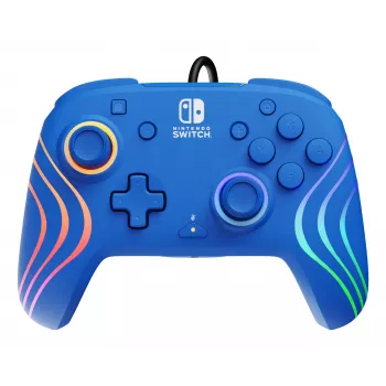 PDP Afterglow Wave sininen USB-peliohjain analoginen/digitaalinen Nintendo Switch, Nintendo Switch OLED