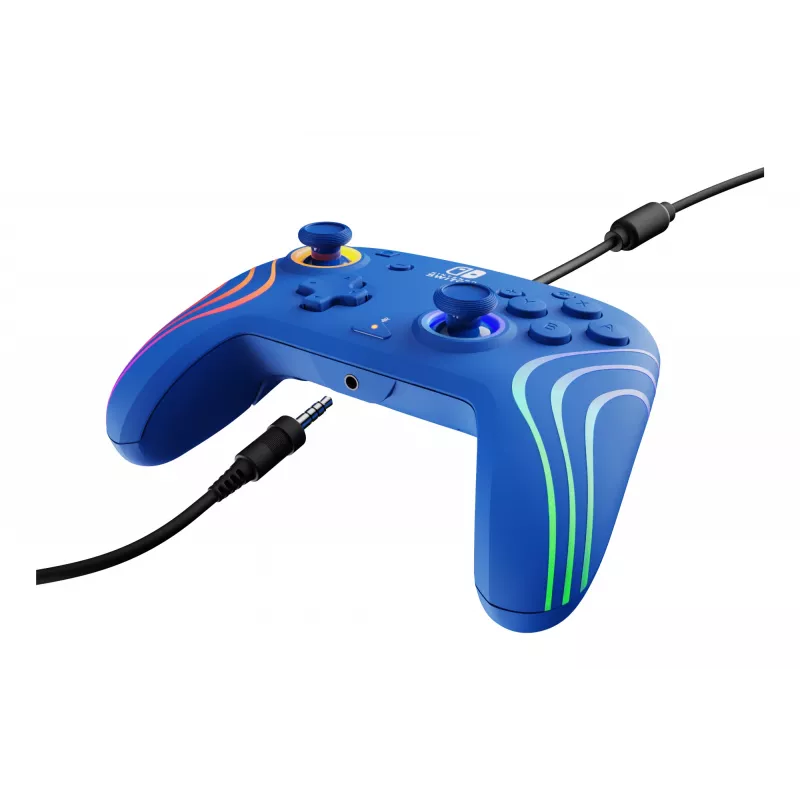 PDP Afterglow Wave sininen USB-peliohjain analoginen/digitaalinen Nintendo Switch, Nintendo Switch OLED