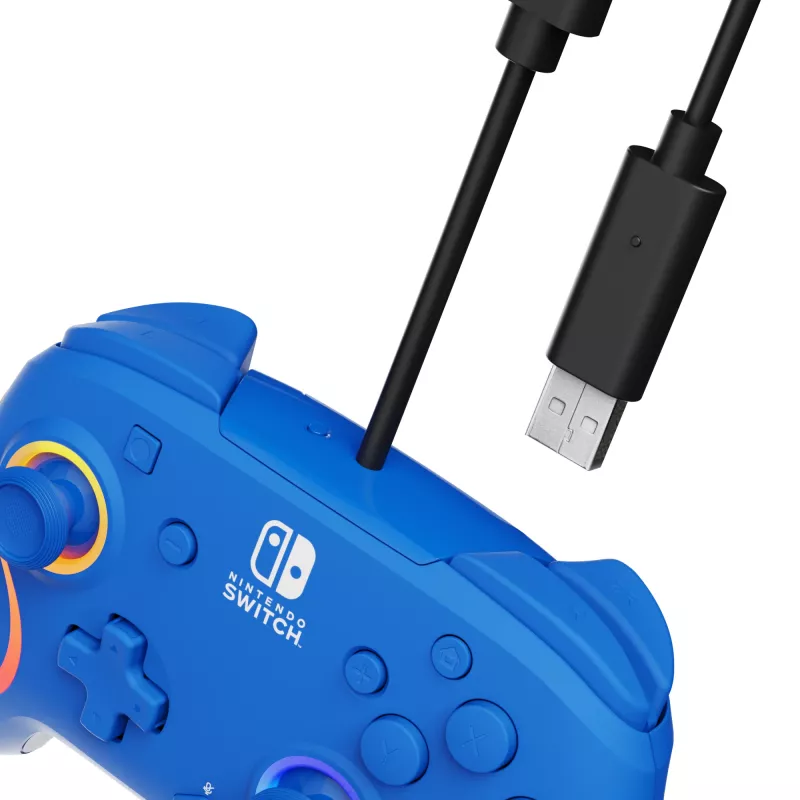 PDP Afterglow Wave sininen USB-peliohjain analoginen/digitaalinen Nintendo Switch, Nintendo Switch OLED