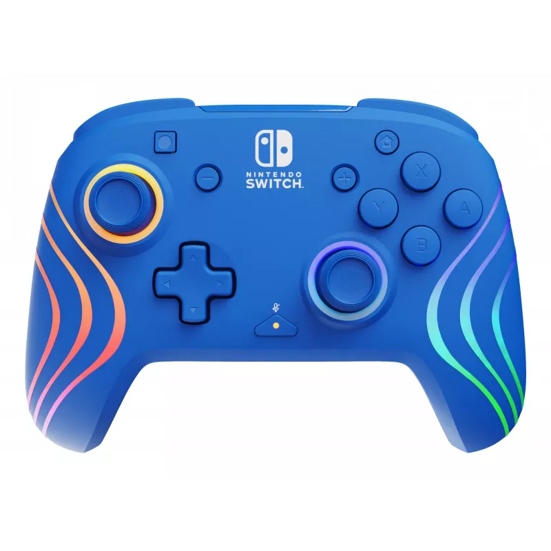 PDP Afterglow Wave sininen USB-peliohjain analoginen/digitaalinen Nintendo Switch, Nintendo Switch OLED