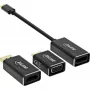 InLine USB-näyttösovitin sarja 6-in-1, 4K/60Hz musta