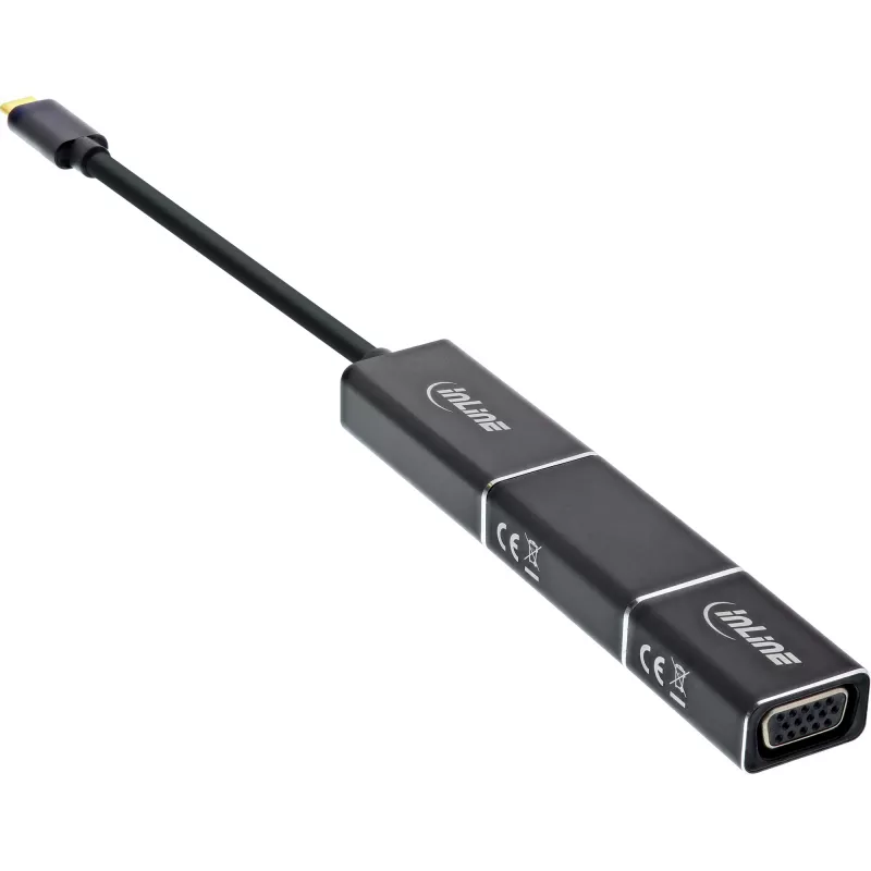 InLine USB-näyttösovitin sarja 6-in-1, 4K/60Hz musta