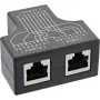 InLine Cat.5e STP T-adapteri RJ45-liitäntä 2x RJ45-liitäntä musta
