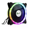 Inter-Tech Argus RS-04 RGB-tuuletinsarja, 3x 120 mm, 50 cm LED-nauha ja kaukosäädin, musta