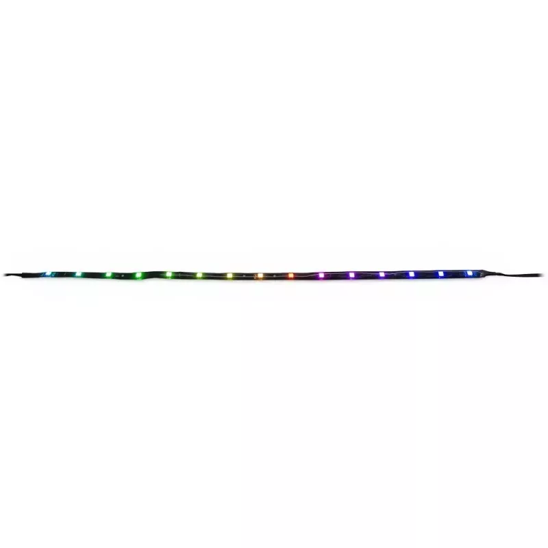Inter-Tech Argus RS-04 RGB-tuuletinsarja, 3x 120 mm, 50 cm LED-nauha ja kaukosäädin, musta