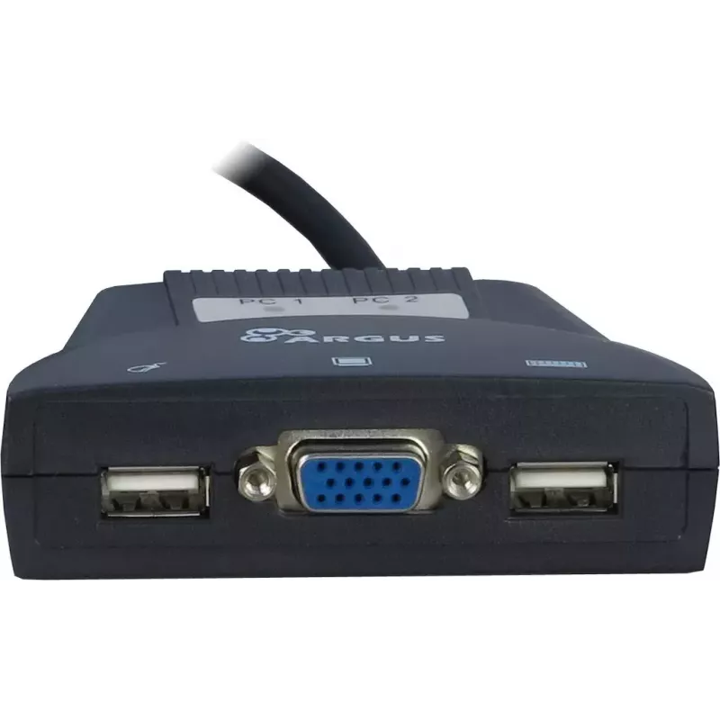 KVM-kytkin Inter-Tech KVM-LS-21JA musta